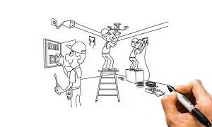 Electrician with female voice