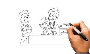 Color Veterinary Service with female voice